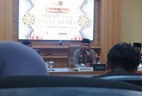 Dalam sambutannya, Kapolres Sumenep, AKBP Anang Hardiyanto, S.I.K., menyampaikan apresiasi atas kehadiran para jurnalis pada momen buka puasa bersama di Ruang Vidcon Mapolres setempat. ©okedaily.com/Bang_dJ 