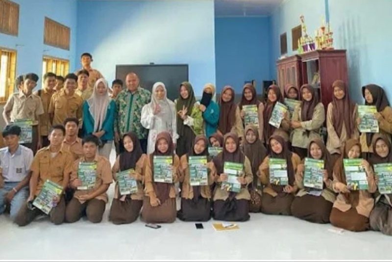 Sosialisasi PMB STAI Al-Hikmah Medan di SMA Negeri 2 Simpang Kiri Subulussalam, dan Pesantren Babussalam Aceh Singkil. ©okedaily.com/Ilham HB
