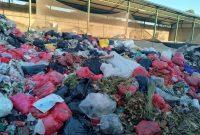 Tumpukan sampah di TPS3R Sesetan, April 2026. Foto: Okedaily.com.