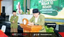 Ketua IKSASS Badung Muhammad Ipung di acara Musyawarah Besar (MUBES) XI IKSASS yang digelar di Pondok Pesantren Salafiyah Sa’idiyah, Buduran, Arosbaya, Bangkalan, Madura, 17-19 Mei 2026. Foto: Okedaily.com 