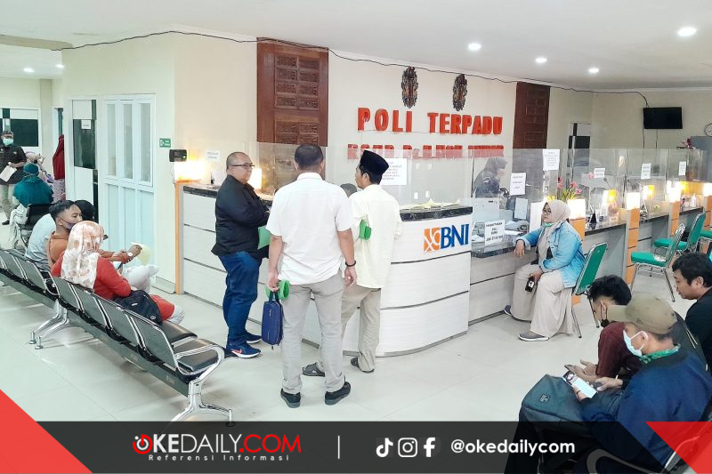 Layanan Poli Terpadu RSUD dr. H. Moh. Anwar Sumenep, nampak dipadati kunjungan pasien. ©okedaily.com
