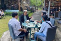 LBH Ansor Bali saat melayani aduan mamsyarakat terkait Hukum, Renon, Denpasar, (3/6). 