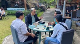 LBH Ansor Bali saat melayani aduan mamsyarakat terkait Hukum, Renon, Denpasar, (3/6). 