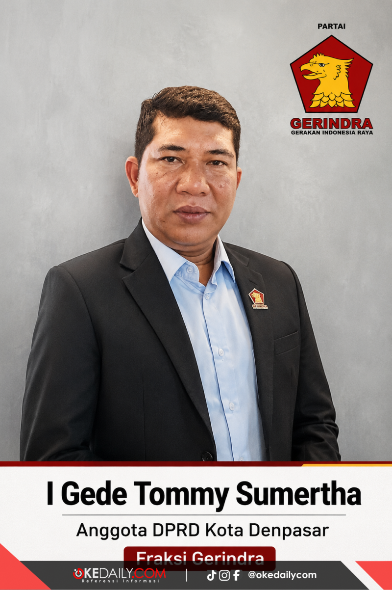 I Gede Tommy Sumertha Anggota DPRD Kota Denpasar Fraksi Gerindra. 