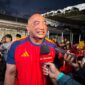 De Gadjah saat nobar piala dunia di Yayasan De Gadjah Bali, Renon, (20/7).