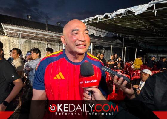 De Gadjah saat nobar piala dunia di Yayasan De Gadjah Bali, Renon, (20/7).