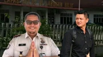 Ketua Harian KMMB Sumut, AM Mahendra (kemeja hitam), menilai pengungkapan tersebut menunjukkan perlunya evaluasi terhadap sistem pengawasan di dalam lapas. ©okedaily.com 