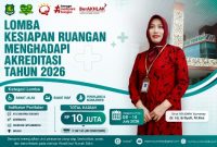 Direktur RSUD dr. H. Moh. Anwar Sumenep, dr. Erliyati, M.Kes, pada flyer lomba kesiapan ruangan menghadapi akreditasi tahun 2026. ©okedaily.com