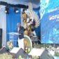Kepala Garuda TV Bali dan Garuda FM Bali, Made Muliawan Arya, saat sambutan pada peresmian kantor operasional biro. ®okedaily.com 