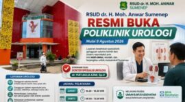 Kabar gembira RSUD dr. H. Moh. Anwar Sumenep resmi membuka Poli Urologi. Langkah nyata untuk tingkatkan layanan kesehatan. ®okedaily.com