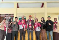 Tiga pelajar asal Pulau Sapudi saat dilepas untuk mewakili Kabupaten Sumenep dalam Jambore Nasional XII 2026. ©okedaily.com [Foto: Hasan Al-Hakiki]