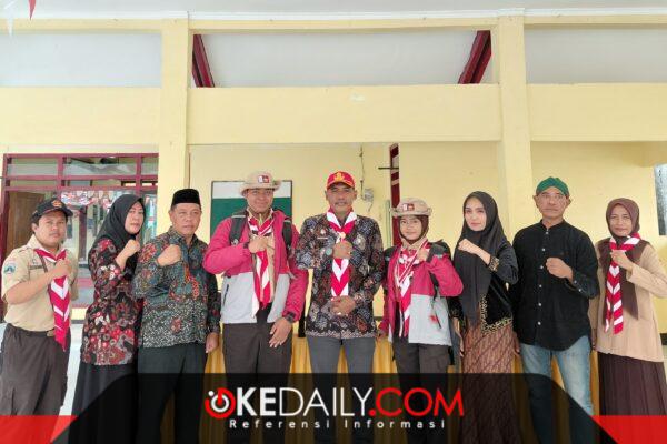 Tiga pelajar asal Pulau Sapudi saat dilepas untuk mewakili Kabupaten Sumenep dalam Jambore Nasional XII 2026. ©okedaily.com [Foto: Hasan Al-Hakiki]