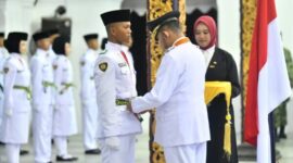 Anggota Paskibraka Kabupaten Sumenep Tahun 2026 resmi dikukuhkan. Pengukuhan dipimpin langsung oleh Bupati Sumenep, Dr. H. Achmad Fauzi Wongsojudo. ®okedaily.com