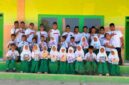 Tank Oreng Center Go To School di MI Khairul Jadid, Desa Pancor, Kecamatan Gayam, Kabupaten Sumenep. ®okedaily.com [Foto: Hasan Al-Hakiki]