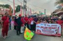 Pelepasan peserta JJS dalam rangka semarak HUT ke-81 Kemerdekaan RI oleh Camat Gayam. ®okedaily.com [Foto: Hasan Al-Hakiki]
