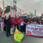 Pelepasan peserta JJS dalam rangka semarak HUT ke-81 Kemerdekaan RI oleh Camat Gayam. ®okedaily.com [Foto: Hasan Al-Hakiki]
