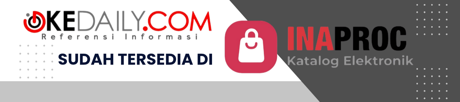 Spanduk ekatalog Okedaily