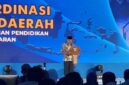 Mendikdasmen RI, Abdul Mu’ti, memberikan arahan dalam Rapat Koordinasi Daerah Revitalisasi Sekolah di Hotel Grand Sahid Jaya, Jl. Jenderal Sudirman. ®okedaily.com [foto: smsi jatim]