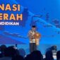 Mendikdasmen RI, Abdul Mu’ti, memberikan arahan dalam Rapat Koordinasi Daerah Revitalisasi Sekolah di Hotel Grand Sahid Jaya, Jl. Jenderal Sudirman. ®okedaily.com [foto: smsi jatim]