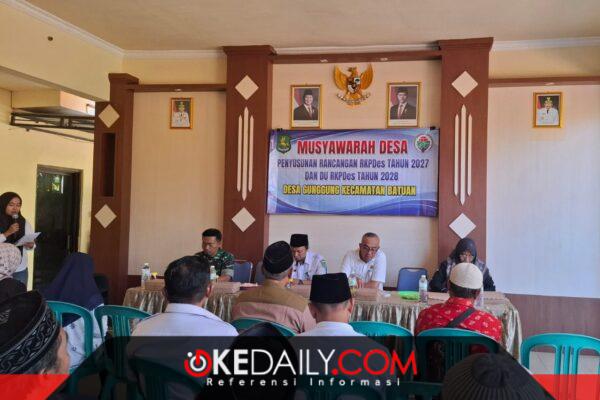 Pemdes Gunggung menggelar Musdes untuk menyusun RKPDes 2027 dan DU-RKPDes 2028. Warga dan BPD ikut memberikan usulan program pembangunan desa. ®okedaily.com [Foto: Dokumentasi Pemdes Gunggung]