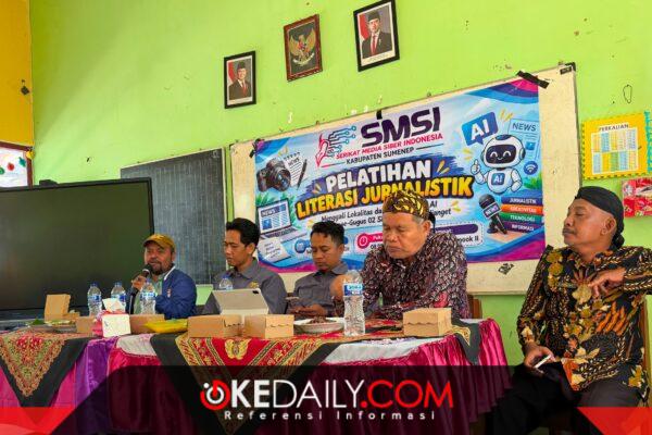 Ketua SMSI Sumenep, Wahyudi saat membuka Pelatihan Literasi Jurnalistik, tegaskan sekolah harus melek pers di era digital. ®okedaily.com [Foto: Dok. SMSI Sumenep]