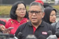 Sekjen PDI Perjuangan, Hasto Kristiyanto menyoroti pergantian Kapolri dan meminta Polri memperkuat profesionalitas, netralitas, serta integritas. ®okedaily.com [Foto: Istimewa]