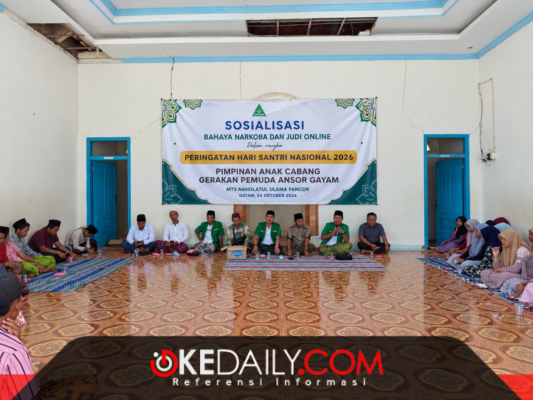 Penyuluhan Bahaya Narkoba dan Judi Online oleh GP Ansor Gayam